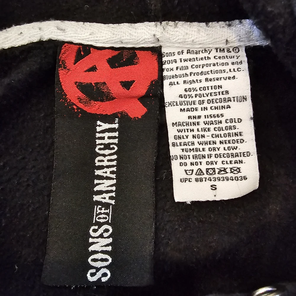 Sons of Anarchy Black Hoodie - Picture 2 of 5
